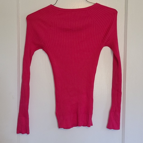 Victoria's Secret Pink Ribbed Crew Neck Sweater - Picture 2 of 5